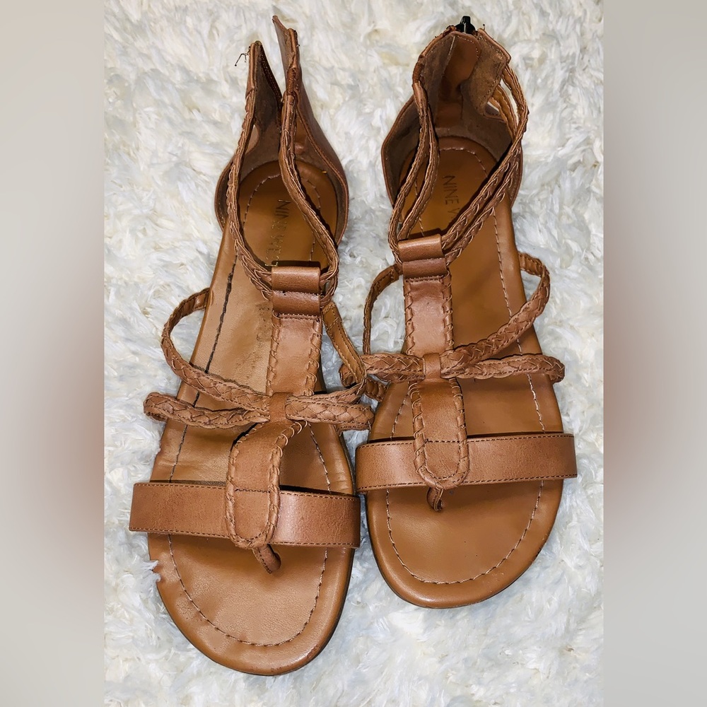 Brown Nine West sandals size 9